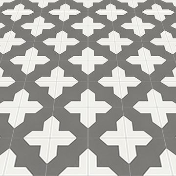 Alhambra Charcoal Cement Tile by Original Mission Tile - view 5