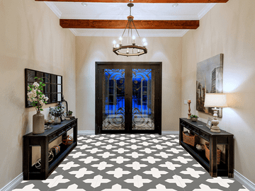 Alhambra Charcoal Cement Tile by Original Mission Tile - view 3