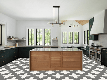 Alhambra Charcoal Cement Tile by Original Mission Tile - view 4