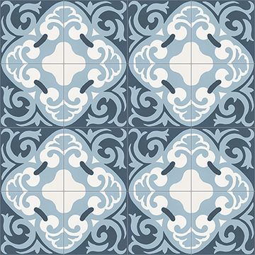 La Espanola Blue 02 Cement Tile by Original Mission Tile - view 5