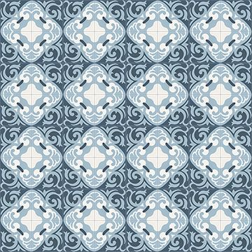La Espanola Blue 02 Cement Tile by Original Mission Tile - view 4