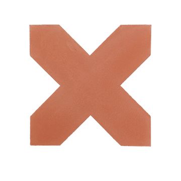 Star And Cross S-107 Terracotta 6×6 Cement Tile by Original Mission Tile - view 4