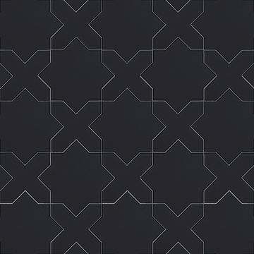 Star And Cross S-101 Black 6×6 Cement Tile by Original Mission Tile - view 5