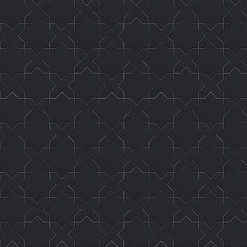 Star And Cross S-101 Black 6×6 Cement Tile by Original Mission Tile - view 4