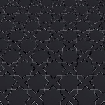 Star And Cross S-101 Black 6×6 Cement Tile by Original Mission Tile - view 3