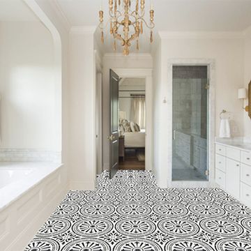 Riviera Black 02 Cement Tile by Original Mission Tile - view 2