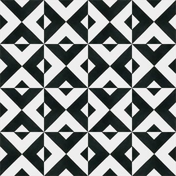 Checkered Black 01 Cement Tile by Original Mission Tile - view 8