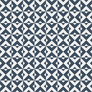 Checkered Navy 02 Cement Tile by Original Mission Tile - view 4