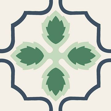 Antique Flower Cement Tile by Original Mission Tile - view 5
