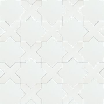 Star And Cross S-100 White 6×6 Cement Tile by Original Mission Tile - view 3