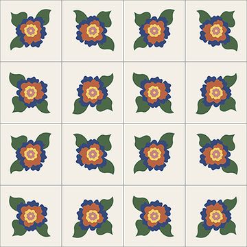 California Rose Cement Tile by Original Mission Tile - view 4