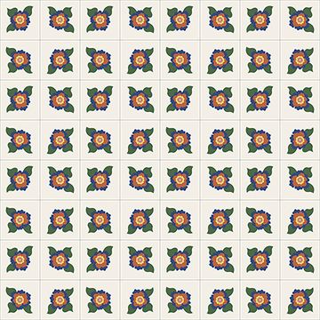 California Rose Cement Tile by Original Mission Tile - view 3