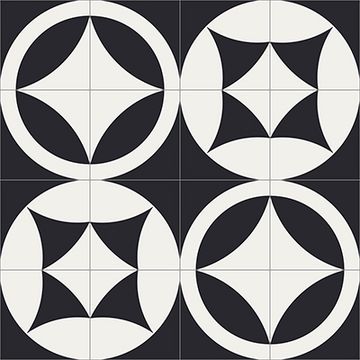 Cerchio A&B Cement Tile by Original Mission Tile - view 4