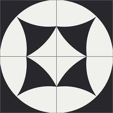 Cerchio A&B Cement Tile by Original Mission Tile - view 6