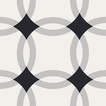 Anillos Black 05 Cement Tile by Original Mission Tile - view 6