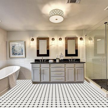 Anillos Black 05 Cement Tile by Original Mission Tile - view 2