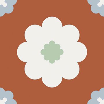 Daisy Cement Tile by Original Mission Tile - view 6