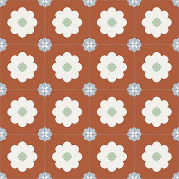 Daisy Cement Tile by Original Mission Tile - view 4