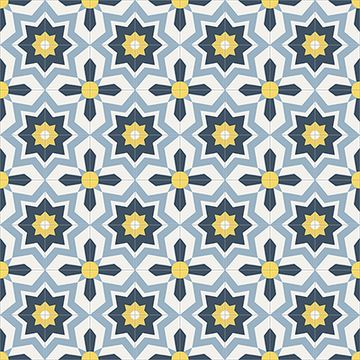 Terranea Blue 02 Cement Tile by Original Mission Tile - view 4