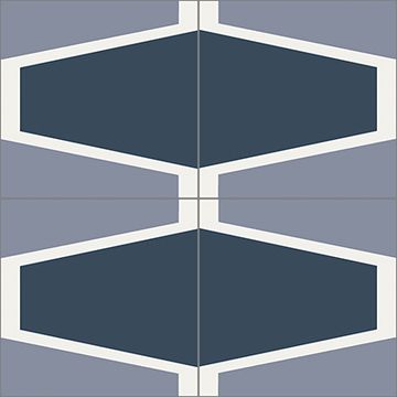 Trapecio Cement Tile by Original Mission Tile - view 5