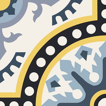 Toledo Sky Blue 02 Cement Tile by Original Mission Tile - view 6