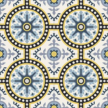 Toledo Sky Blue 02 Cement Tile by Original Mission Tile - view 5