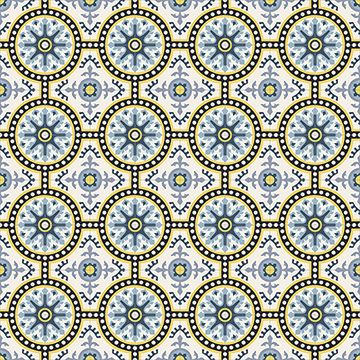 Toledo Sky Blue 02 Cement Tile by Original Mission Tile - view 4