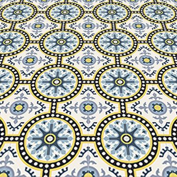Toledo Sky Blue 02 Cement Tile by Original Mission Tile - view 3