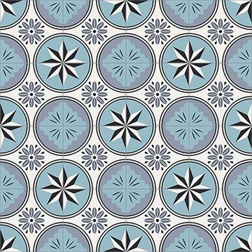 Oceano Cement Tile by Original Mission Tile - view 6