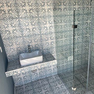 Madrid Blue 02 Cement Tile by Original Mission Tile - view 2