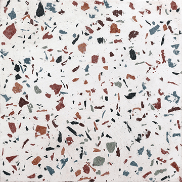 Ta-100 White Confetti Cement Tile by Original Mission Tile - view 2