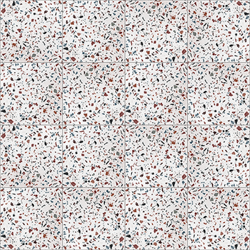 Ta-100 White Confetti Cement Tile by Original Mission Tile - view 3