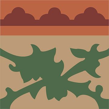 Mcnay Border Cement Tile by Original Mission Tile - view 3