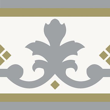 Queen Border Cement Tile by Original Mission Tile - view 3