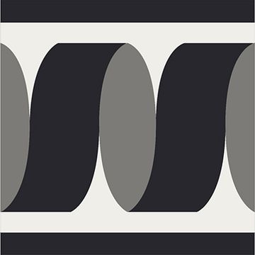 Ribbon Border Cement Tile by Original Mission Tile - view 3