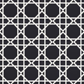 Louise Black 01 Cement Tile by Original Mission Tile - view 5