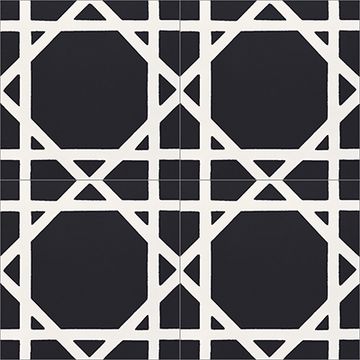 Louise Black 01 Cement Tile by Original Mission Tile - view 6