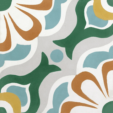 Renata Vert 01 Cement Tile by Original Mission Tile - view 7