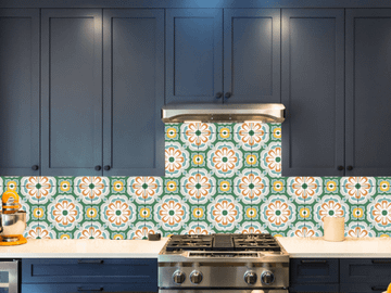 Renata Vert 01 Cement Tile by Original Mission Tile - view 5