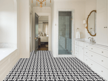 Trebol Ii Black 01 Cement Tile by Original Mission Tile - view 2