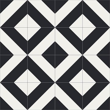 Diagonales Ac Ii Black 01 Cement Tile by Original Mission Tile - view 5