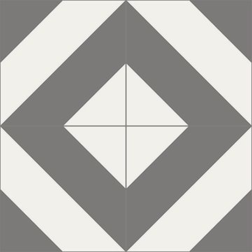 Diagonales Ac Ii Charcoal 02 Cement Tile by Original Mission Tile - view 5