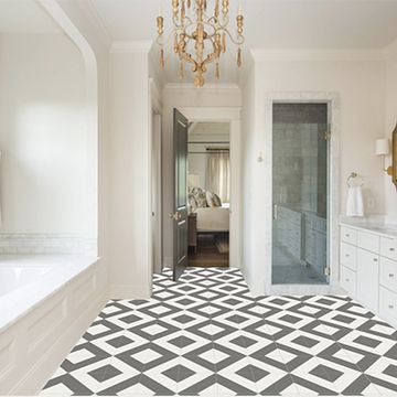 Diagonales Ac Ii Charcoal 02 Cement Tile by Original Mission Tile - view 2
