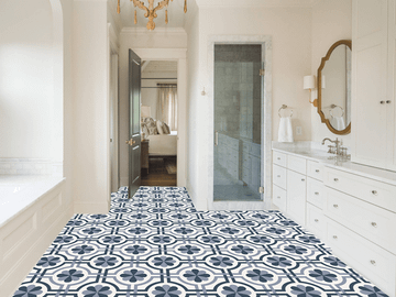 Sicily Navy 02 Cement Tile by Original Mission Tile - view 6