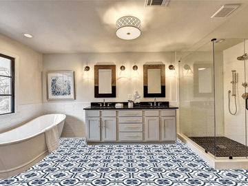 Sicily Navy 02 Cement Tile by Original Mission Tile - view 2