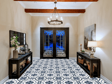 Sicily Navy 02 Cement Tile by Original Mission Tile - view 4