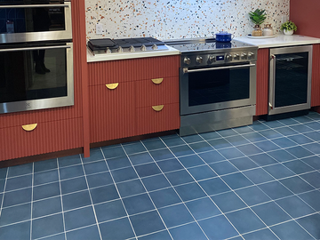 S-108 Navy 8×8 Cement Tile by Original Mission Tile - view 2