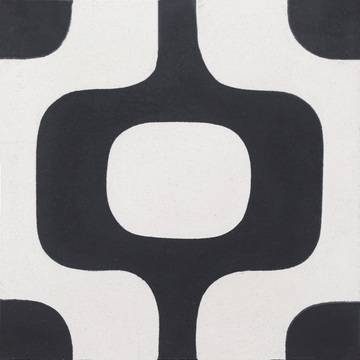 Dubois Black 01 Cement Tile by Original Mission Tile - view 6