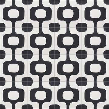 Dubois Black 01 Cement Tile by Original Mission Tile - view 5