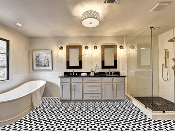 Dubois Black 01 Cement Tile by Original Mission Tile - view 2